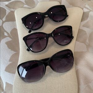Elegant Black Sunglasses Set